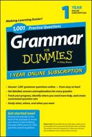 1,001 Grammar Practice Questions for Dummies 1-year Subscription Access Code Card