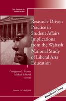 Research-Driven Practice in Student Affairs