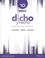 Dicho Y Hecho, Edition 10. Brief Activities Manual