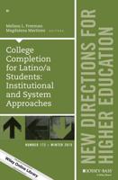 College Completion for Latino/a Students