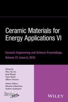 Ceramic Materials for Energy Applications VI