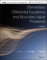 Elementary Differential Equations and Boundary Value Problems