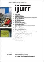 International Journal of Urban and Regional Research. Volume 44