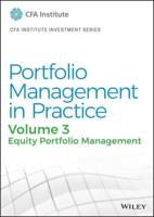 Portfolio Management in Practice. Volume 3 Equity Portfolio Management