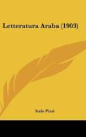 Letteratura Araba (1903)