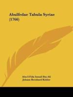 Abulfedae Tabula Syriae (1766)