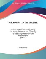 An Address To The Electors