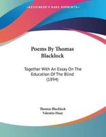 Poems By Thomas Blacklock