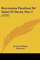 Brevissima Parafrasi De' Salmi Di David, Part 1 (1727)