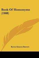 Book Of Homonyms (1908)