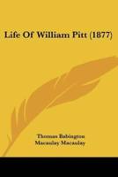 Life Of William Pitt (1877)