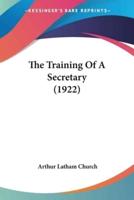 The Training Of A Secretary (1922)