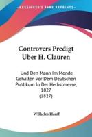 Controvers Predigt Uber H. Clauren