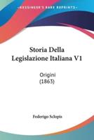Storia Della Legislazione Italiana V1