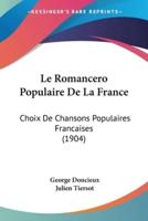 Le Romancero Populaire De La France