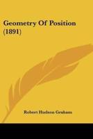 Geometry Of Position (1891)