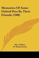 Memories Of Some Oxford Pets By Their Friends (1900)