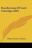 Recollections Of Lord Coleridge (1895)