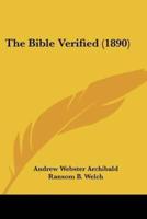 The Bible Verified (1890)