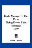God's Message To The Poor