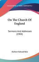 On The Church Of England