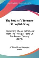 The Student's Treasury Of English Song