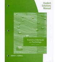 Student Solutions Manual for Howell's Statistical Methods for Psychology, 8
