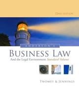Anderson's Business Law and the Legal Environment, Standard Volume