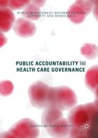 Public Accountability and Health Care Governance : Public Management Reforms Between Austerity and Democracy