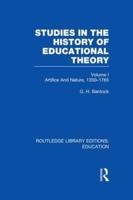 Studies in the History of Educational Theory Vol. 1