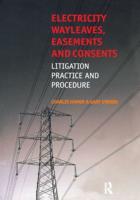 Electricity Wayleaves, Easements and Consents