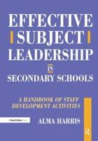Effective Subject Leadership in Secondary Schools
