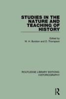 Studies in the Nature and Teaching of History