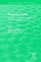 Measuring Quality: Education Indicators: United Kingdom and International Perspectives