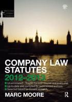 Company Law Statutes, 2012-2013