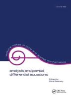 Analysis and Partial Differential Equations