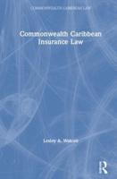 Commonwealth Caribbean Insurance Law