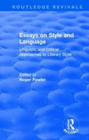 Essays on Style and Language