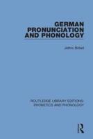 German Pronunciation and Phonology
