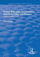 Further Education, Government's Discourse Policy and Practice