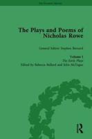 The Plays and Poems of Nicholas Rowe. Volume I The Early Plays