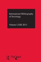 Sociology. Volume LXII 2013