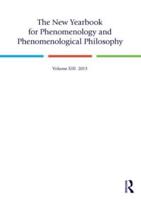 The New Yearbook for Phenomenology and Phenomenological Philosophy. Volume 13