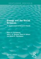 Energy and the Social Sciences
