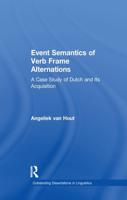 Event Semantics of Verb Frame Alternations