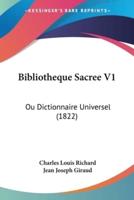 Bibliotheque Sacree V1