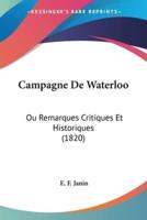 Campagne De Waterloo