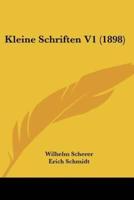 Kleine Schriften V1 (1898)