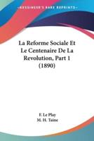 La Reforme Sociale Et Le Centenaire De La Revolution, Part 1 (1890)