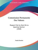 Commission Permanente Des Valeurs